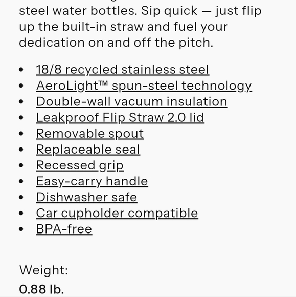 Stanley x Messi 24 Oz Ice Flow Flip Straw Bottle - Picture 3 of 3